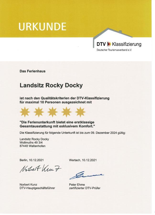 Vila Landsitz Rocky Docky Niedersonthofen Exteriér fotografie